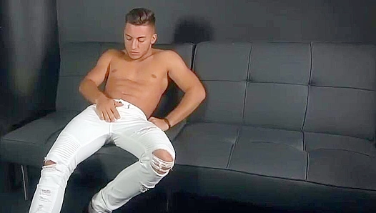 Felix Cedilot Strips His Skinny Jeans for Hot Solo Action