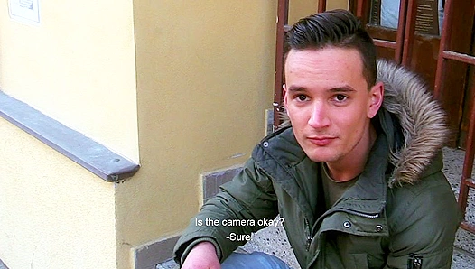 Czech Hunter ~ Bottom Strokes His Hard Cock During HOT POV Anal Action