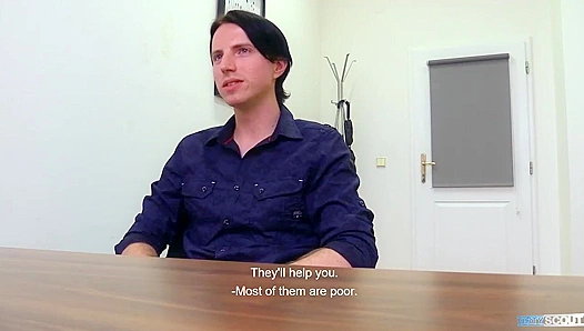 Long-Haired Twink Gets Facial After Rough Anal - Dirty Scout