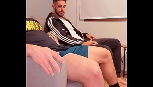 A HARD NEIGHBOR WAITED FOR HIS WIFE TO GO TO WORK AND CAME TO FUCK ME