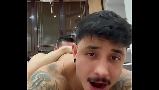 Hot StepDaddy fucking rough sexy twink on his first time