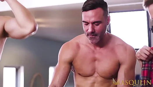 MASQULIN Studs Teddy Torres And Ace Quinn Raw Fuck In Group