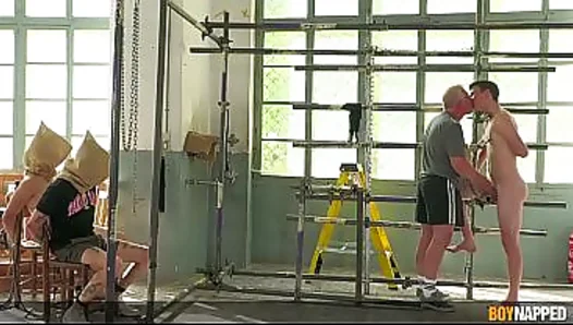 Master Doms And Three Twinks Part 2: Nipple Torment And Cock Strokes