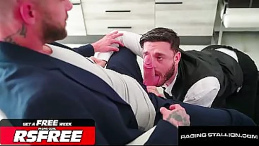 RAGING STALLION - Guillaume's Monster Cock Turns the Bellhop Into a Screamer