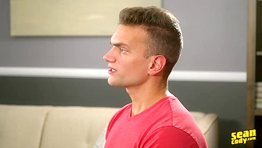 -Russian Hottie Leif Blows Huge Load for Sean Cody