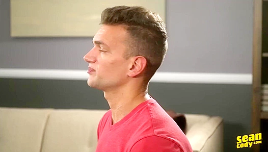 -Russian Hottie Leif Blows Huge Load for Sean Cody