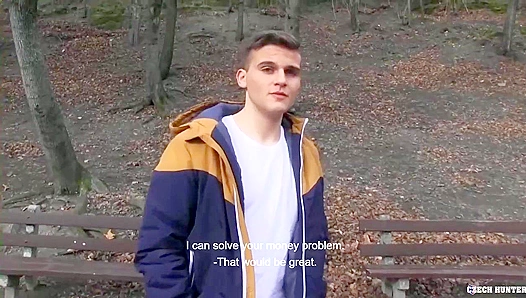 Czech Hunter Pounds Thick Booty Brunette's Tight Bum