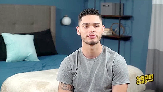 Hairy Brunette Ruben Strokes His Hard Cock Solo - Sean Cody