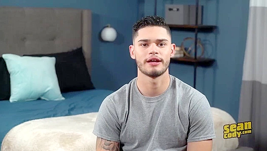 Hairy Brunette Ruben Strokes His Hard Cock Solo - Sean Cody