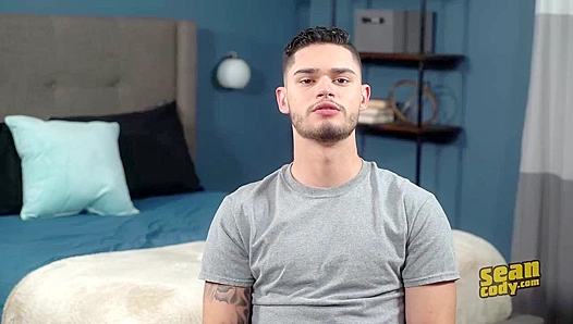 Hairy Brunette Ruben Strokes His Hard Cock Solo - Sean Cody