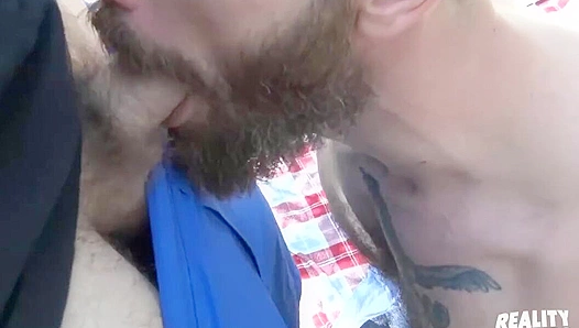 Bearded Hottie Devin Vex Gets Fucked Outdoors by Straight-Acting Paul Wagner