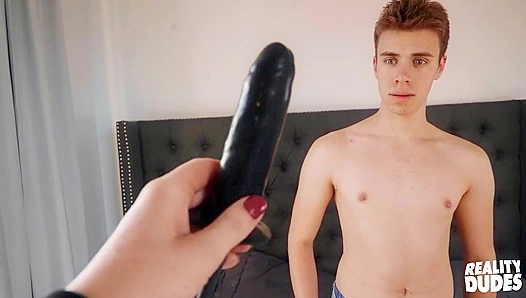 Str8 Chaser ~ Ryan Bones Dildos and Fucks Adam Awbride's Twink Ass