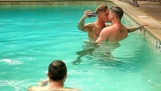 Poolside Passion ~ Allen Lucas & Brian Michaels Get Wild in the Water - Reality Dudes