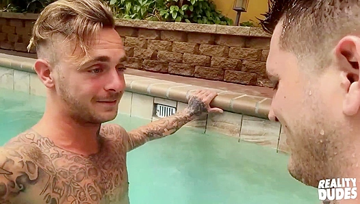 Poolside Passion ~ Allen Lucas & Brian Michaels Get Wild in the Water - Reality Dudes