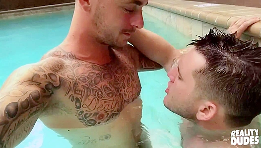 Poolside Passion ~ Allen Lucas & Brian Michaels Get Wild in the Water - Reality Dudes