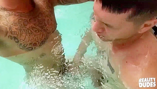 Poolside Passion ~ Allen Lucas & Brian Michaels Get Wild in the Water - Reality Dudes
