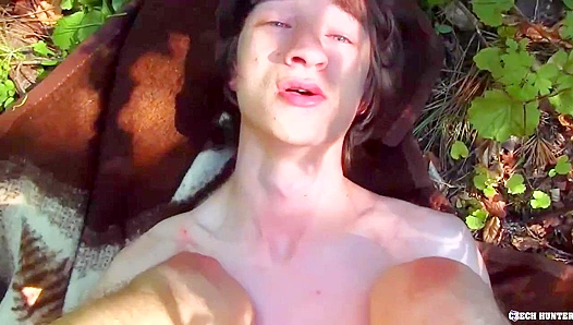 Wild Woods Rawfuck ~ Long-Haired Czech Twink Gets Rough