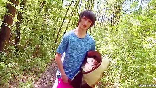 Wild Woods Rawfuck ~ Long-Haired Czech Twink Gets Rough
