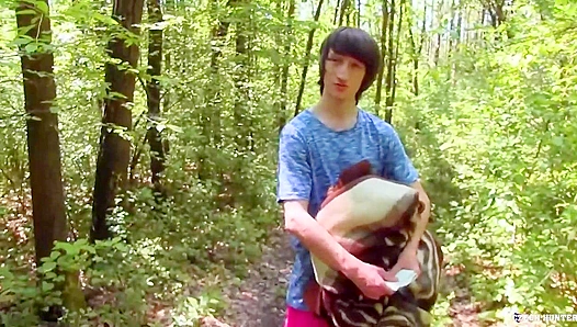 Wild Woods Rawfuck ~ Long-Haired Czech Twink Gets Rough