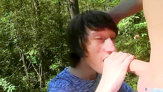 Wild Woods Rawfuck ~ Long-Haired Czech Twink Gets Rough