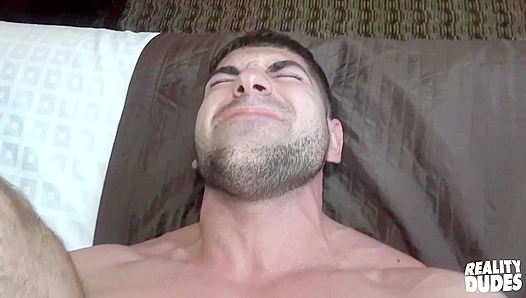 Muscular Bottom Damien Stone Gets Pounded by Straight-Acting Paul Wagner