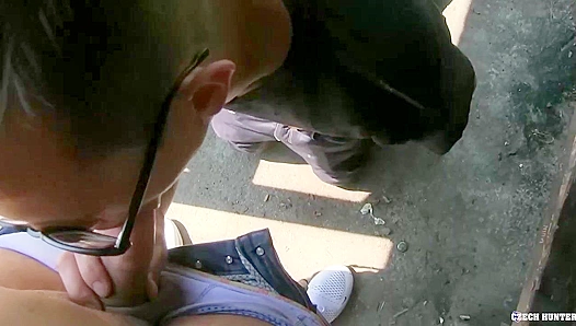 POV ~ Nerdy Twink in Glasses Gets Fucked Wild in the Woods - XXX Gay