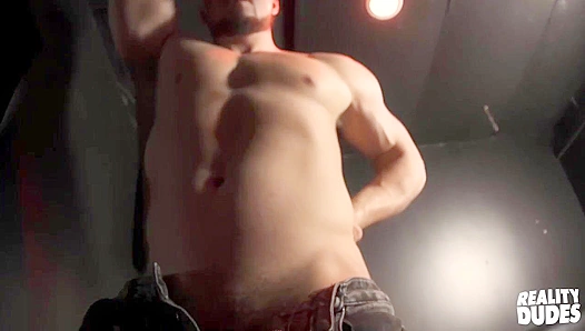 Muscular Stripper Teases and Masturbates Beside You - Reality Dudes