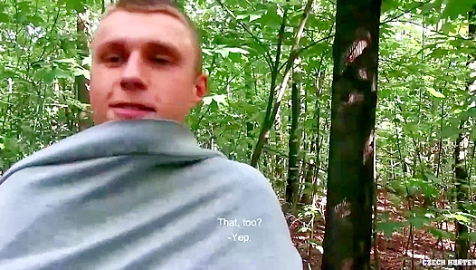 Czech Hunter ~ Raw Amateur Gay Anal Adventure in the Woods