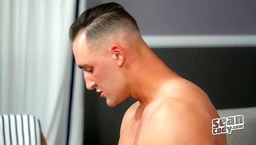 Lanky Hunk Romeo Strokes His Hard Boner - Sean Cody