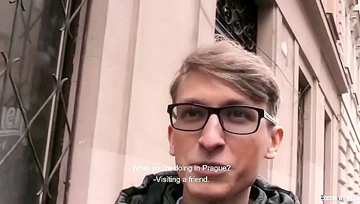 Nerdy Twink Tourist Gets Bareback Anal in Prague - XXX Gay