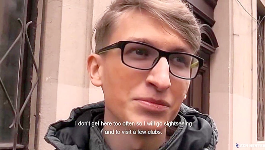 Nerdy Twink Tourist Gets Bareback Anal in Prague - XXX Gay