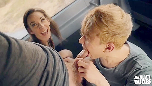 Daniel Hausser and Skylar Hill Pound Each Other Passionately in a Van