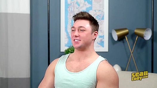 Muscular Brunette Stud Judas Blows His Load for Sean Cody
