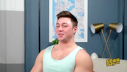 Muscular Brunette Stud Judas Blows His Load for Sean Cody