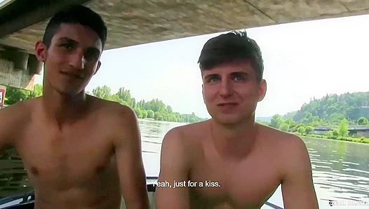 POV ~ Slim Amateur Twinks Take Turns Fucking - XXX Gay Style