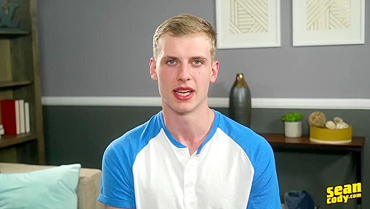 Lanky Blonde Mick Cums Hard on His Knees - Sean Cody