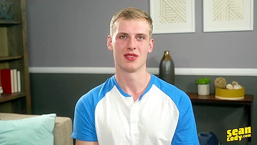 Lanky Blonde Mick Cums Hard on His Knees - Sean Cody