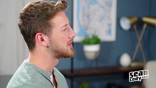 Tattooed Slim Hunk Roger Blows a Massive Load - Sean Cody