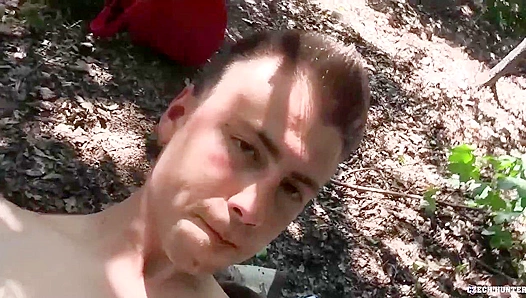 Hairy Twink Gets Fucked Ass to Mouth in POV Bareback Scene - XXX Gay