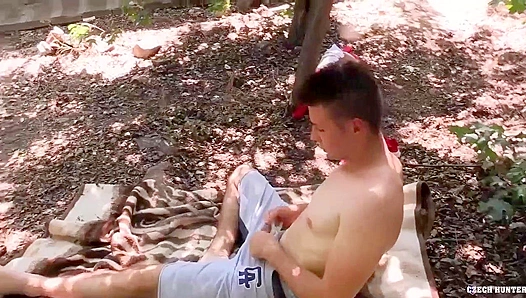 Hairy Twink Gets Fucked Ass to Mouth in POV Bareback Scene - XXX Gay