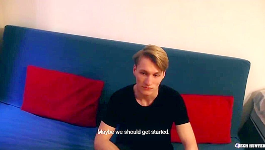 Czech Twink Gets Pounded Standing Doggy Style - XXX Gay