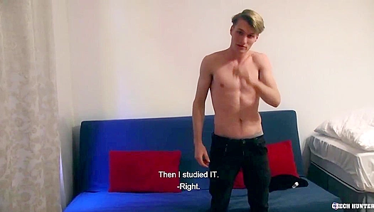 Czech Twink Gets Pounded Standing Doggy Style - XXX Gay