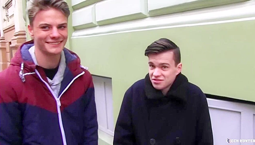 Hardcore 3some ~ Two Amateur Czech Twinks Get Wild - XXX Gay