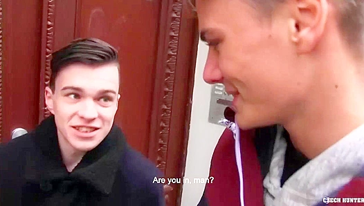 Hardcore 3some ~ Two Amateur Czech Twinks Get Wild - XXX Gay
