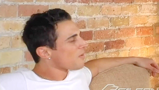 Ripped Guy Cums Hard With Legs Spread Wide - Falcon Studios