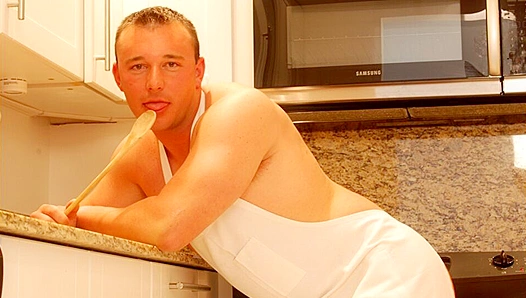 Confident Anthony Cums Hard Into a Plate - Circle Jerk Boys