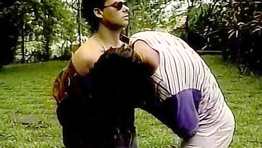 Outdoor Passion ~ Hispanic Hotties Vanderleia & Gregorior Enjoy Wild Anal Fun