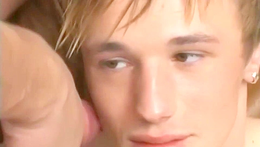 Two Twinks Get Wild on the Leather Couch - GayLifeNetwork