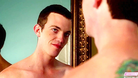 Nextdoor Twinks Explore Bisexual Urges ~ Hot Mutual Masturbation Session