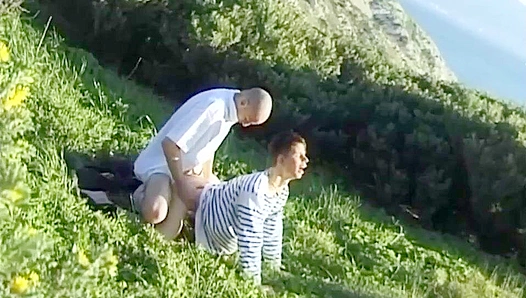 Rough Seas, Rougher Sex ~ Amateur Sailors Fuck Hard on the Beach